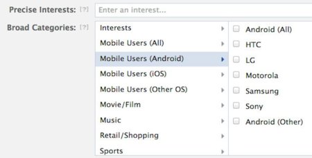 Facebook introduce la segmentación por marca de dispositivo móvil y sistema operativo en sus anuncios