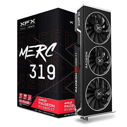 XFX Speedster MERC319 AMD Radeon RX 6800 XT Core - Tarjeta gráfica para Juegos con 16 GB GDDR6 HDMI 3xDP RX-68XTALFD9