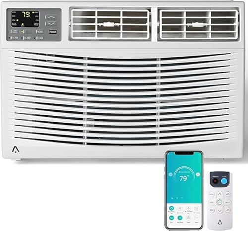 Aire acondicionado de ventana de 12.000 BTU con WiFi, unidad de CA de ventana de eficiencia energética