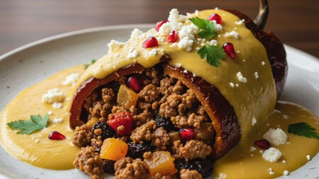 La versión poco conocida del "chile en nogada": es de Zacatecas y lleva guayaba