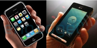 iPhone vs. LG KE850