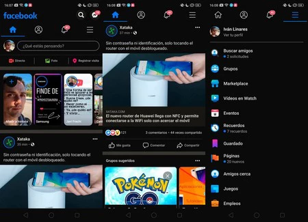 Facebookの強制ダークモード(非公式)