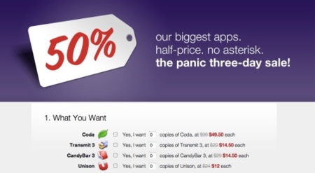Panic oferta sus aplicaciones con un 50% de descuento