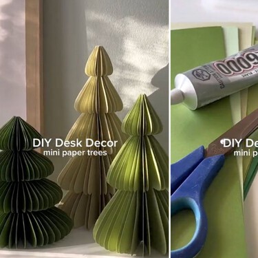 El DIY más sencillo y cuqui de esta Navidad: arbolitos minimalistas que puedes hacer en casa