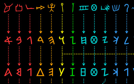 La evolución de nuestros alfabetos ancestrales, explicada en unas gráficas tan bellas como educativas