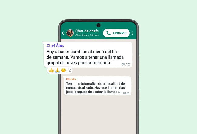 Reacciones Whatsapp