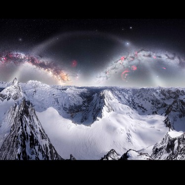 Fotógrafa enfrenta -28°C e altitude de 4 mil metros nos Alpes para capturar foto impossível 