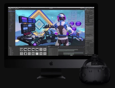 仮想現実を備えた新しい iMac Pro の Unity