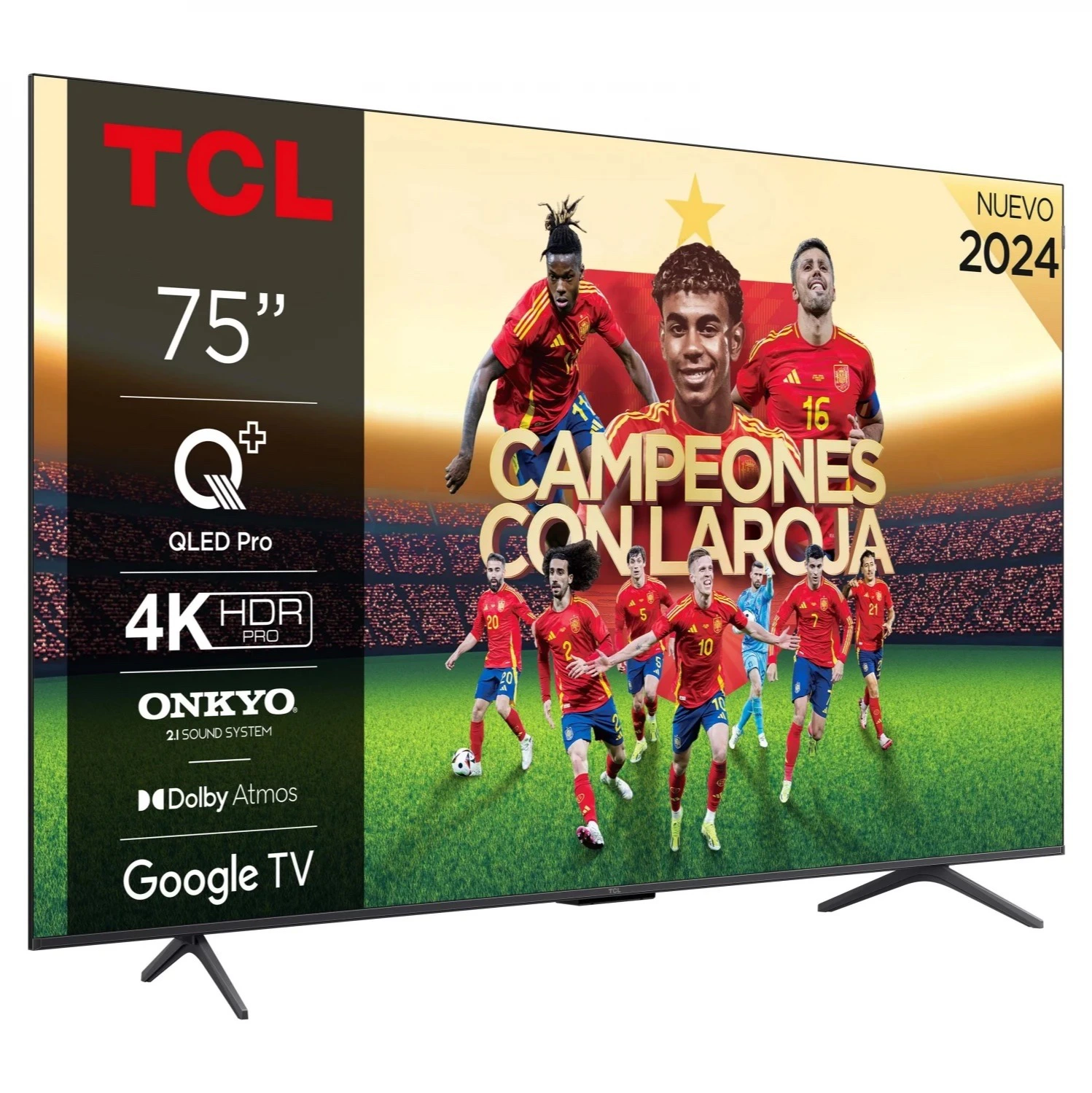  TV QLED 75" (190,5 cm) TCL 75C61B, 4K UHD, Dolby Vision, Smart TV, HDR10+, Dolby AC4, Quantum Dot 