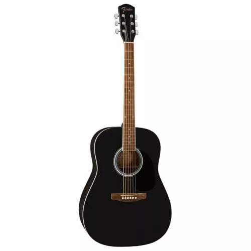 Fender FA-25 Dreadnought Acoustic Guitar, Walnut Fingerboard, Black