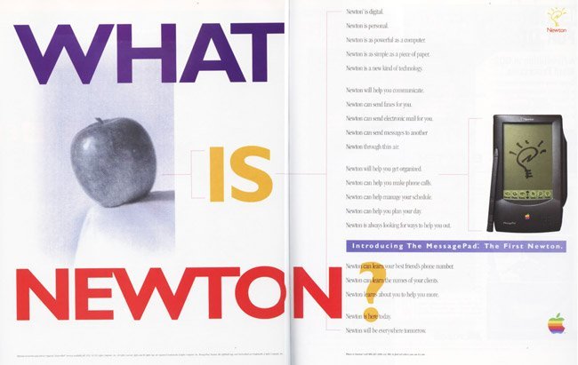 Apple Newton publicidad