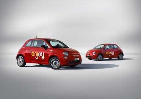 Fiat 500 del carsharing Enjoy