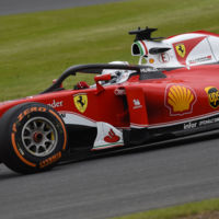 La nueva versión de halo probada por Ferrari en Silverstone no convence a Vettel