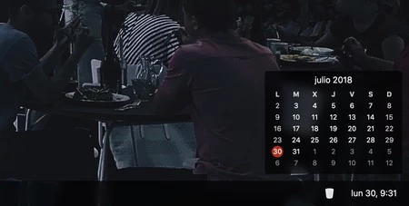 明らかに、画面の下隅にあるカレンダーを見逃しています。