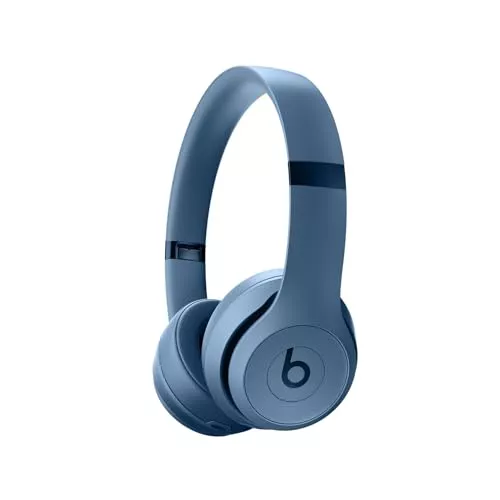 Beats Solo 4 - Auriculares Wireless Bluetooth on-Ear, compatibles con Apple y Android, con hasta 50 Horas de batería - Azul Pizarra