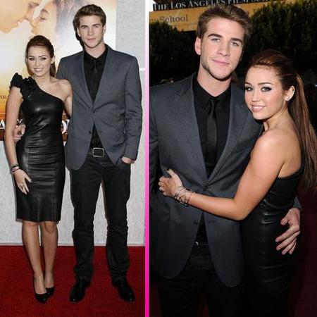 Miley Cyrus y Liam Hemsworth desfilan juntos en el estreno de su última película