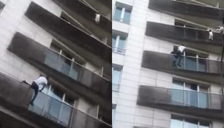 El héroe que escaló cuatro pisos para salvar a un niño