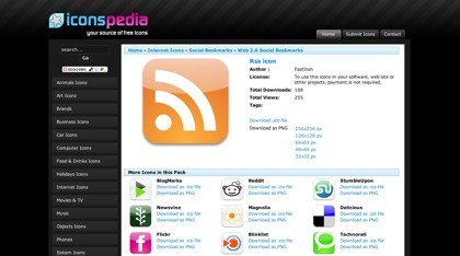 Iconspedia, directorio colaborativo de iconos