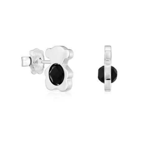 Tous
Pendientes I-Bear de oso de plata con ónix grande
