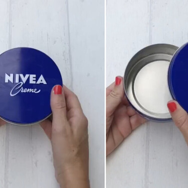 Nunca se me hubiera ocurrido reutilizar las latas de Nivea vacías para hacer organizadores de cocina: quedan preciosos 
