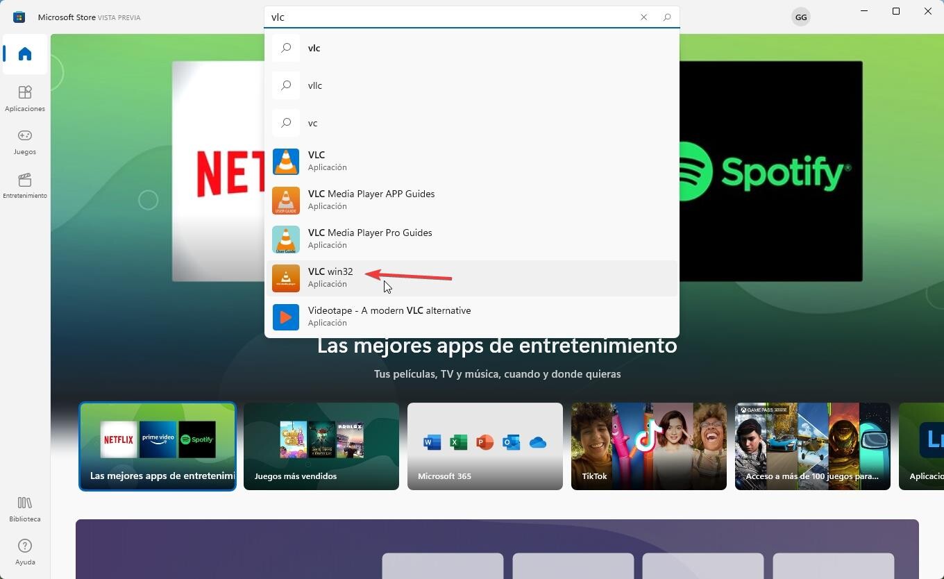 La versión completa y clásica de VLC ya está en la Microsoft Store de