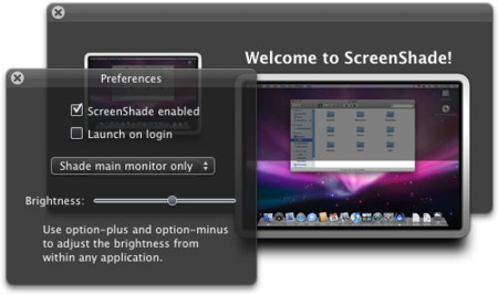 ScreenShade, reduciendo el brillo de tu pantalla en Mac OS X