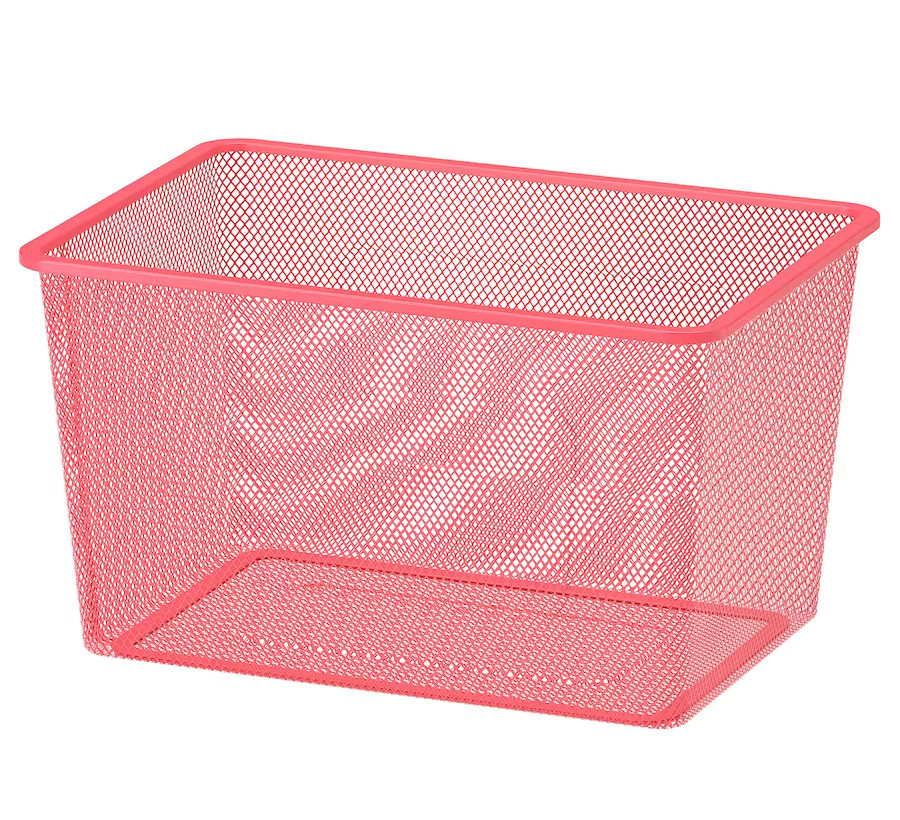 TROFAST Caja de rejilla, rojo claro