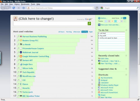 New Tab King, revitaliza las nuevas pestañas en Firefox