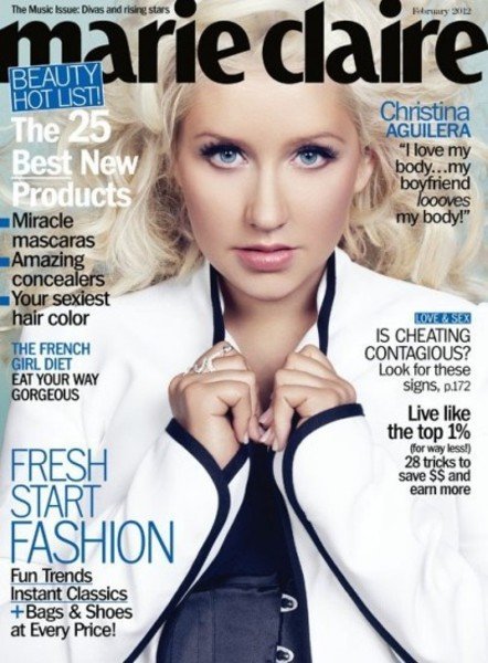Christina Aguilera se prepara para su regreso y... ¡Portada de Marie Claire al canto!