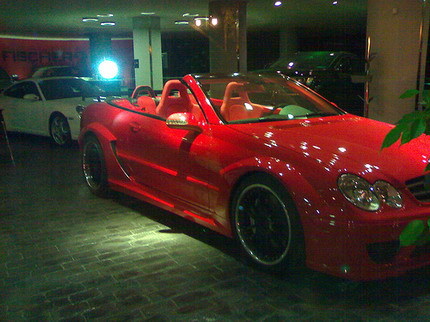Mercedes CLK DTM AMG cabrio rojo