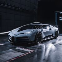 Bugatti Centodieci supera pruebas aerodinámicas en un túnel de viento que sopla a más de 300 km/h