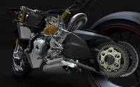 Ducati 1199 Panigale render al desnudo