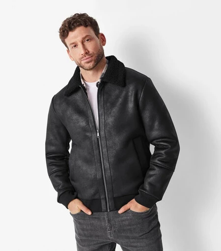 Cazadora Piel Hombre Lidl