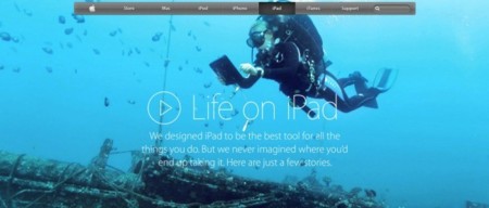 Nueva página "Life on iPad" en la web de Apple