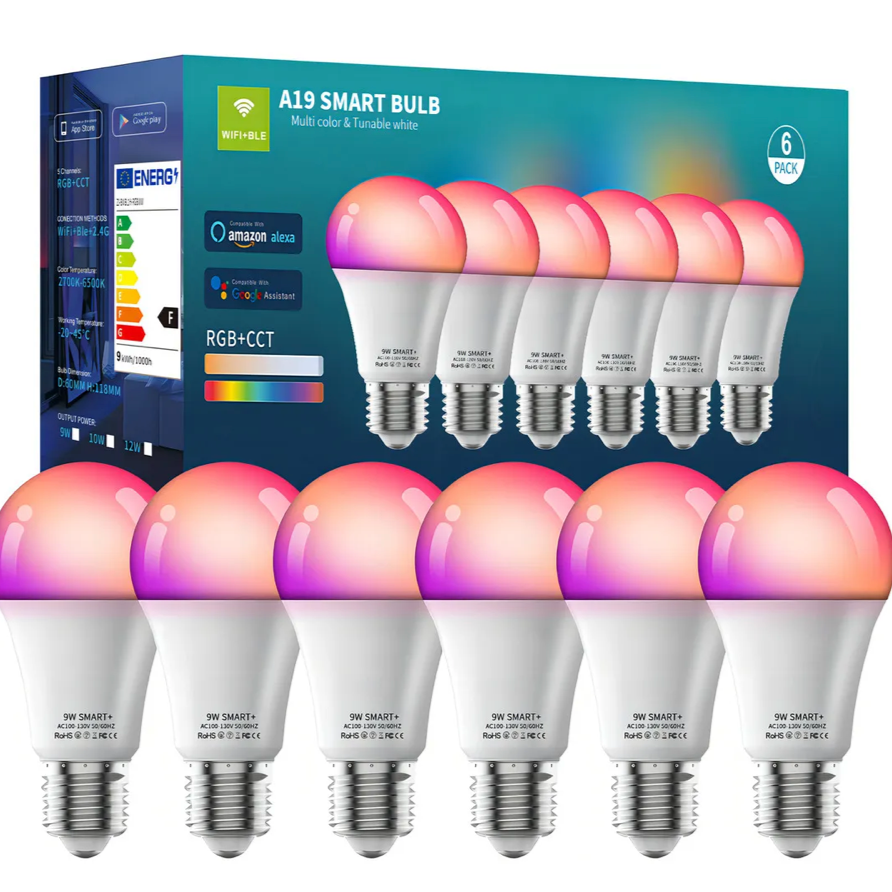 Paquete de seis focos inteligentes Vanance