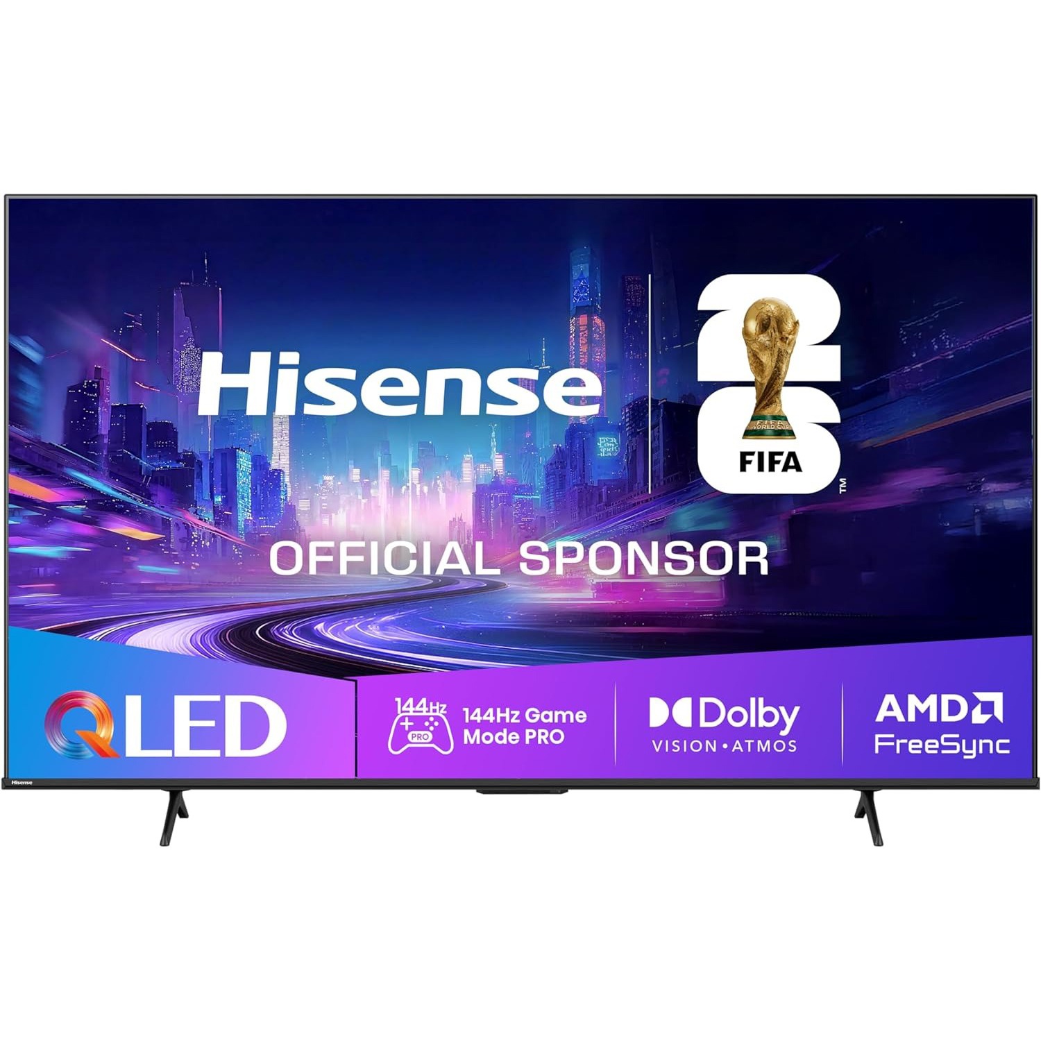 Hisense 55E7Q Pro - QLED Smart TV, Gaming TV, Modo Juego Pro 144Hz, AMD Freesync Premium Pro, Dolby Vision IQ + Dolby Atmos, Hi-Concerto, Procesador Hi-View Engine [Clase de eficiencia energética E]