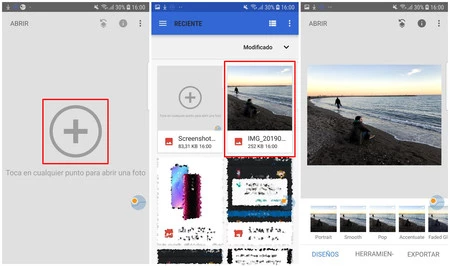 まず、ギャラリーから画像をインポートします。