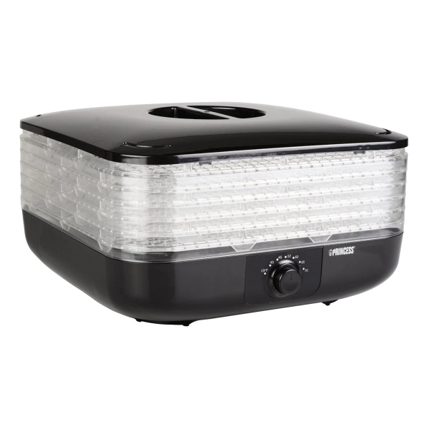 Deshidratador de alimentos Princess 112380 con 6 niveles y temperatura ajustable