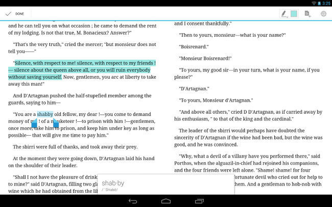 Google Play Books en tableta Android