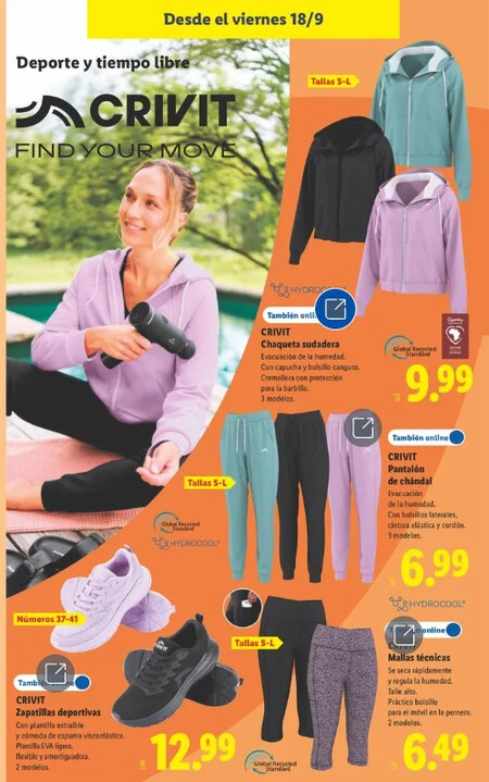 Zapatillas Deportivas Crivit Folleto Lidl