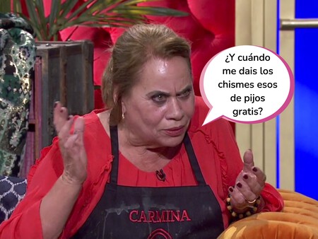 Carmina Barrios, expulsada de 'Masterchef Celebrity 6' a las puertas de la final: Miki Nadal, Belén López, Bustamante y Juanma Castaño se convierten en finalistas