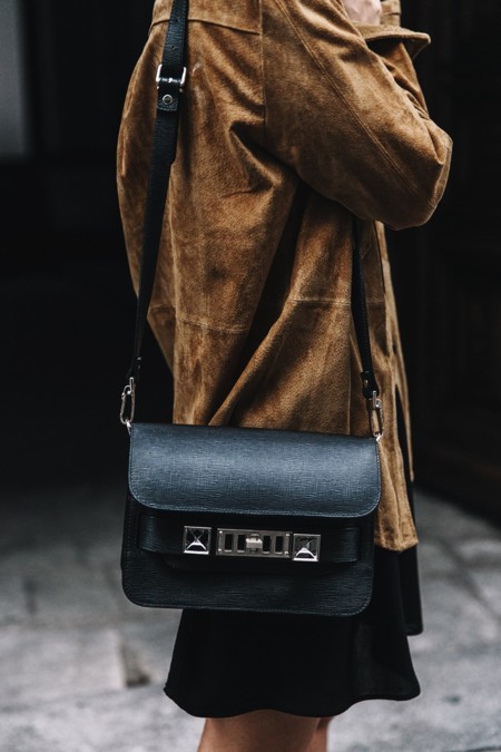 Camel Suede Shirt Black Dress Studded Booties Collage Vintage For Pepe Jeans Cut Out Boots Proenza Schouler Outfit 9 790x1185