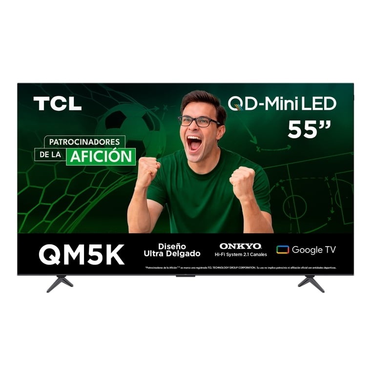 TV TCL Pantalla 55 Pulgadas QD-Mini Led Smart Google TV 55QM5K