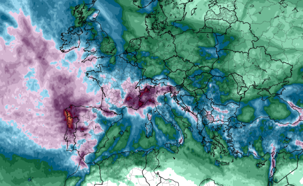 Un potente tren de borrascas atlánticas va a pasarnos por encima: España sigue en racha y AEMET avisa de lluvia, viento y nieve  
