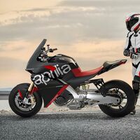 Esta maxitrail es la Aprilia Caponord V4, una moto de ensueño basada en la Tuono V4 y con 175 CV que no pasará de la ficción
