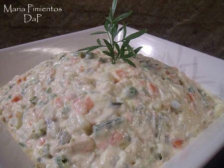Ensaladilla rusa con variantes. Receta