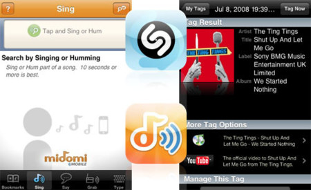 Shazam y Midomi: Reconociendo la música que te gusta en cualquier parte