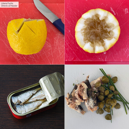 Limones Rellenos Ensalada De Sardinas