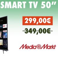 Este Smart TV 4K de 50 pulgadas es el chollo del aniversario de MediaMarkt: Alexa, Android TV y Chromecast por menos de 300 euros