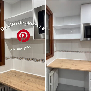 Así ha sido la transformación de esta cocina de alquiler a un espacio Pinterest con bajo presupuesto 